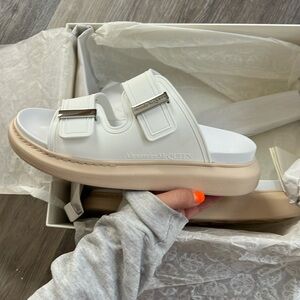 Brand new never worn Alexander McQueen hybrid slide